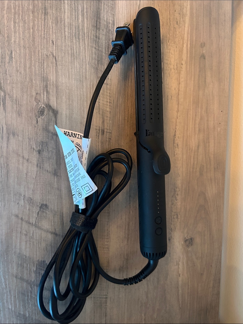 Lange le duo Matte Black Hair Straightener / Flat Iron